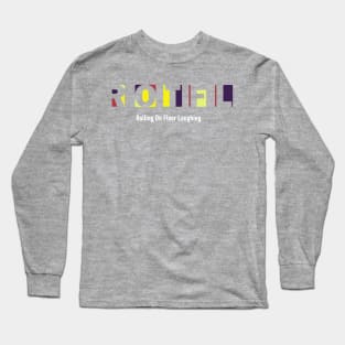 Text Typography Unique Long Sleeve T-Shirt
